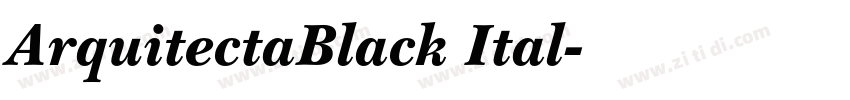 ArquitectaBlack Ital字体转换 ArquitectaBlack Ital字体转换